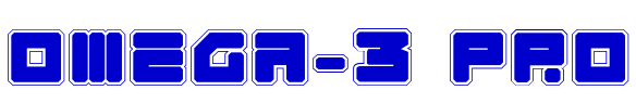 Omega-3 Pro 字体